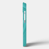 ターコイズブルーの輪郭 Case-Mate iPhoneケース (裏面 / 左)