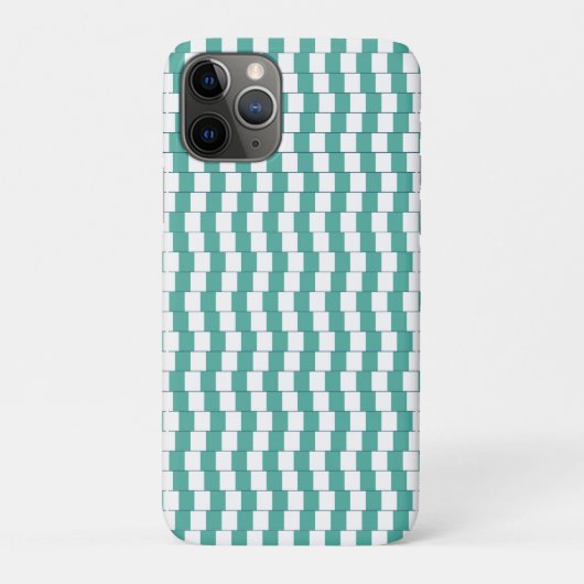 ターコイズブルーの錯綜したライン Case-Mate iPhoneケース (裏)