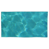 ターコイズブルーウォーターピローケースセット 枕カバー (正面左)