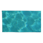 ターコイズブルーウォーターピローケースセット 枕カバー (裏面-右)