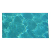 ターコイズブルーウォーターピローケースセット 枕カバー (裏面-左)