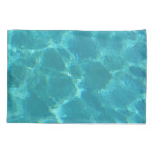 ターコイズブルーウォーターピローケース 枕カバー (裏面)