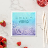 ターコイズブルーウォーター結婚カラー紙ナプキン スタンダードカクテルナプキン (インサイチュ)