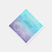 ターコイズブルーウォーター結婚カラー紙ナプキン スタンダードカクテルナプキン (角)