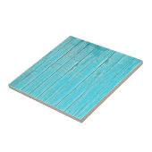 ターコイズブルーウッド壁のテクスチャ タイル (側面)