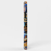 ターコイズブルーオレンジブラックペイズリーフローラアート Case-Mate iPhoneケース (裏面/右)