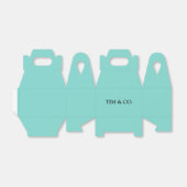 ターコイズブルーカスタムカスタマイズ フェイバーボックス (折り畳みなし)