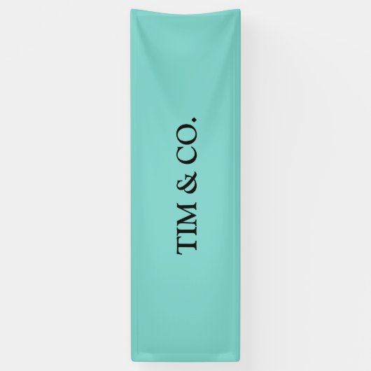 ターコイズブルーカスタムカスタマイ空白のズバナー 横断幕 (縦)