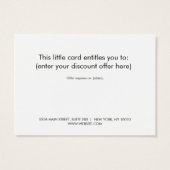 ターコイズブルーギフトカード (裏面)