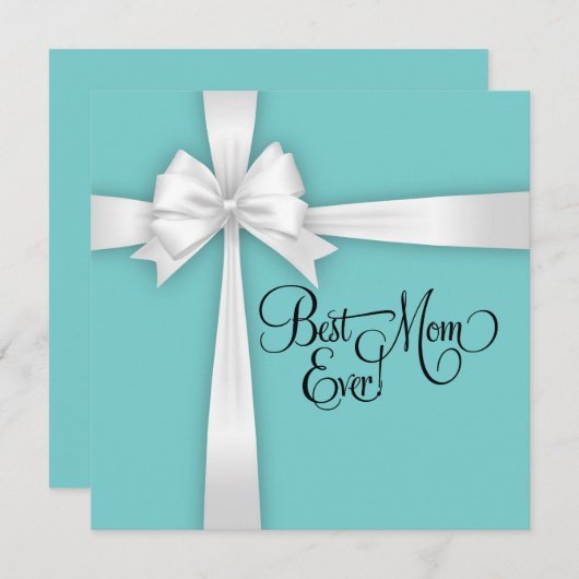 ターコイズブルークラシック最高のママエバー シーズンカード (正面/裏面)