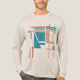 ターコイズブルーコーラルラストMCMスクウェアインスパイアズ トライブレンドＴシャツ