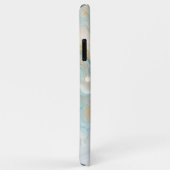 ターコイズブルーゴールド大理石アートパターン Case-Mate iPhoneケース (裏面/右)