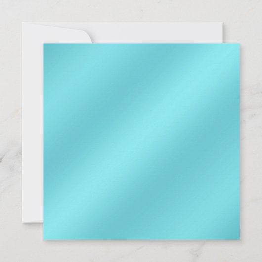 ターコイズブルーゴールド50周年結婚記念日パーティー 招待状 (裏面)