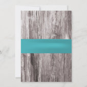 ターコイズブルーシーシェルビーチブライダルシャワー 招待状 (裏面)