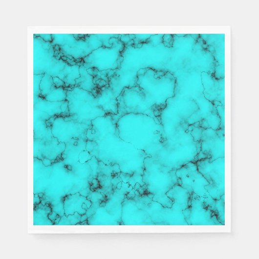 ターコイズブルージュエルストーン – 南テキサス州 スタンダードランチョンナプキン (正面)