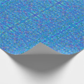 ターコイズブルースカイ抽象芸術（星） ラッピングペーパー (角)