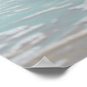 ターコイズブルースカイ海シーウェーブフォーム ポスター (角)