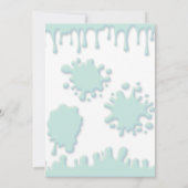 ターコイズブルースライムパーティの招待状 (裏面)