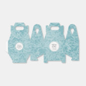 ターコイズブルーダマスク結婚式のテーブルのお願いボックス フェイバーボックス (折り畳みなし)