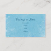 ターコイズブルーダリアフラワーインウォーター 名刺 (裏面)