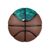 ターコイズブルーチ白熱［赤熱］光を放つータ ミニバスケットボール (右)