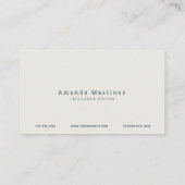 ターコイズブルートロピカル海ビーチ 名刺 (裏面)