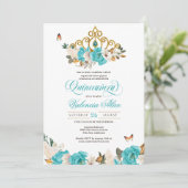 ターコイズブルーバラゴールデンティアラバタフライクインセ 招待状 (スタンド正面)