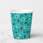 ターコイズブルーバンダナロデオワイルドウエスト 紙コップ (裏面)