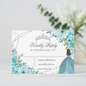 ターコイズブルーフローラキンセアニラシルバープリンセス 出欠カード (スタンド正面)