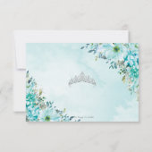 ターコイズブルーフローラキンセアニラシルバープリンセス 出欠カード (裏面)