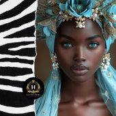 ターコイズブルーフローラヘアドレスデクページ 薄葉紙