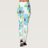 ターコイズブルーフローラ レギンス (裏面)