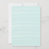 ターコイズブループールパーティーベビーシャワー招待状 招待状 (裏面)