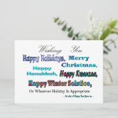 ターコイズブルーホリデ数々のーグリーティング シーズンカード (スタンド正面)