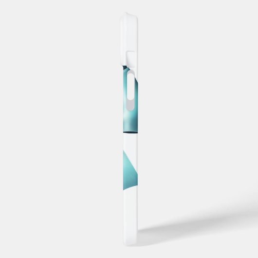 ターコイズブルーボウエレガントブライダルシャワー結婚ズ Case-Mate iPhoneケース (裏面 / 左)