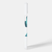 ターコイズブルーボウエレガントリガーリーボン Case-Mate iPhoneケース (裏面 / 右)