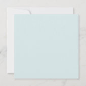 ターコイズブルーボウブライダルシャワーレシピカード(2) ノートカード (裏面)