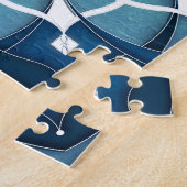 ターコイズブルーマンダラ ジグソーパズル (側面)