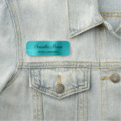 ターコイズブルーメタリック 名札 (インサイチュ)