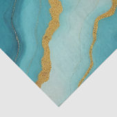 ターコイズブルーモダン金ゴールドマーブルコレクション 薄葉紙 (詳細)