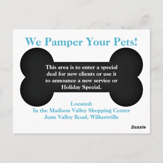 ターコイズブルーユーモアのあるウィーアシェーブトリマーポスト ポストカード (裏面)