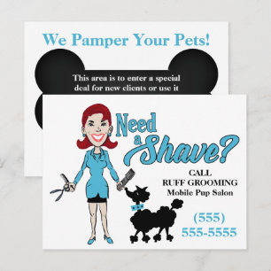 ターコイズブルーユーモアのあるウィーアシェーブトリマーポスト ポストカード