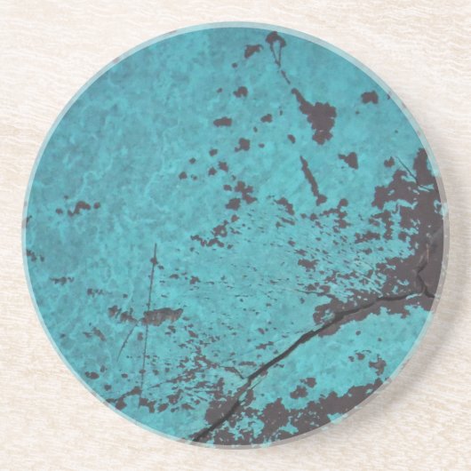 ターコイズブルーラステッド コースター (正面)