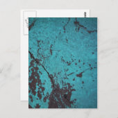 ターコイズブルーラステッド ポストカード (正面/裏面)