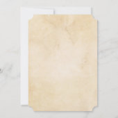 ターコイズブルーヴィンテージカウボーイ誕生日招待状 招待状 (裏面)