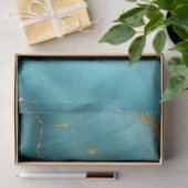 ターコイズブルー人気がある金ゴールドマーブルコレクション 薄葉紙 (ギフト)