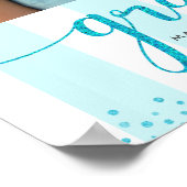 ターコイズブルー卒業3フォトグリッタースクリプト ポスター (角)