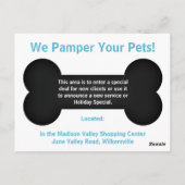 ターコイズブルー必要アシェーブペットトリマー ポストカード (裏面)