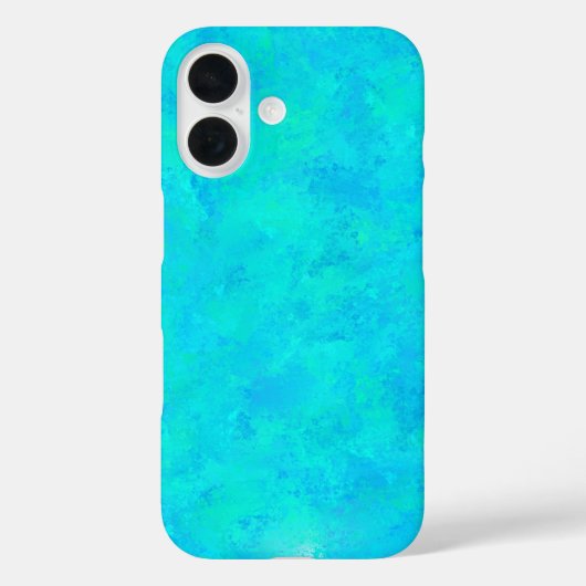 ターコイズブルー抽象的パターン Case-Mate iPhoneケース (裏面)