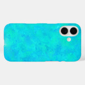 ターコイズブルー抽象的パターン Case-Mate iPhoneケース (裏面 (横))
